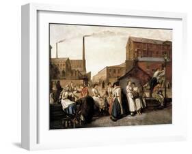 The Dinner Hour, Wigan-Eyre Crowe-Framed Art Print