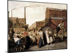 The Dinner Hour, Wigan-Eyre Crowe-Mounted Art Print