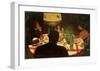 The Dinner, Lighting-Félix Vallotton-Framed Giclee Print