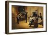 The Dinner Party, 1837-Ferencz Paczka-Framed Premium Giclee Print
