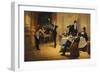 The Dinner Party, 1837-Ferencz Paczka-Framed Premium Giclee Print
