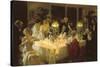 The Dinner Party-Jules-Alexandre Grün-Stretched Canvas