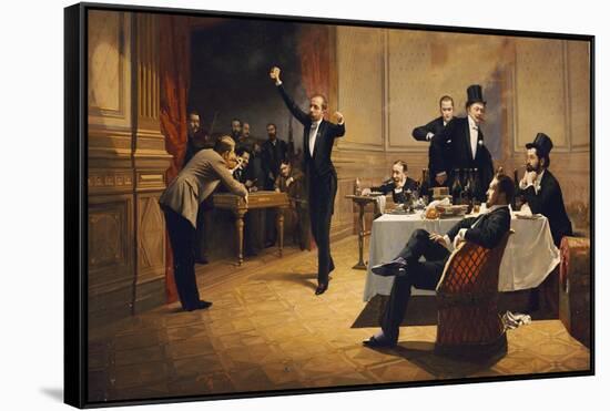 The Dinner Party-Ferenc Paczka-Framed Stretched Canvas