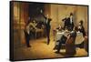 The Dinner Party-Ferencz Paczka-Framed Stretched Canvas