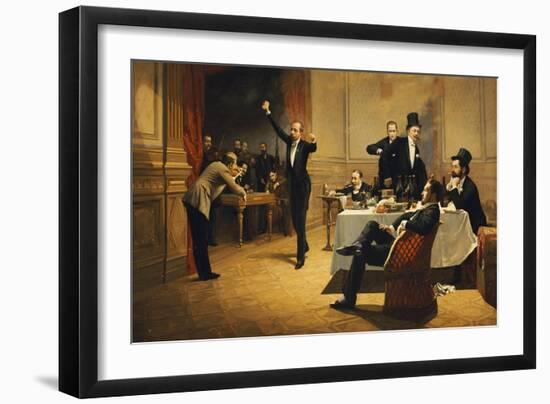 The Dinner Party-Ferencz Paczka-Framed Giclee Print