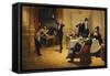 The Dinner Party-Ferencz Paczka-Framed Stretched Canvas