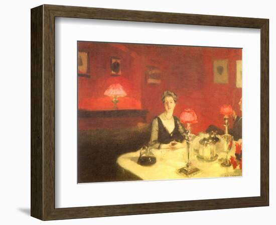 The Dinner Table at Night, 1884-John Singer Sargent-Framed Giclee Print