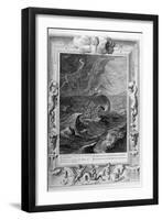 The Dioscuri (Castor and Pollu) Protect a Ship, 1733-Bernard Picart-Framed Giclee Print
