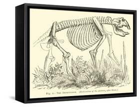 The Diprotodon-null-Framed Stretched Canvas