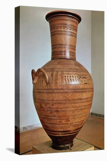 The Dipylon Amphora Funerary Urn in Geometric Style from Kerameikos Necropolis Athens, c. 750 BC-null-Stretched Canvas