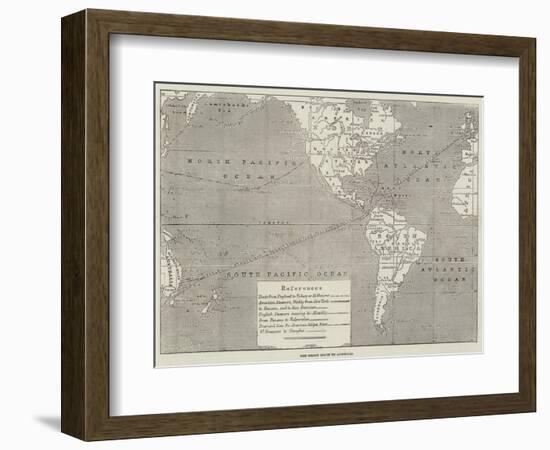 The Direct Route to Australia-null-Framed Giclee Print