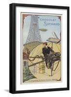 The Dirigible Airships of Alberto Santos-Dumont, 1898-1901-null-Framed Giclee Print