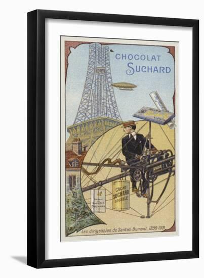 The Dirigible Airships of Alberto Santos-Dumont, 1898-1901-null-Framed Giclee Print