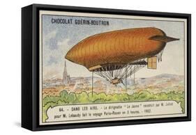 The Dirigible Le Jaune-null-Framed Stretched Canvas