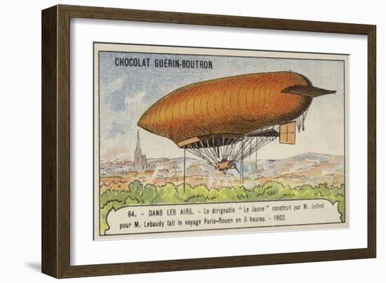 The Dirigible Le Jaune-null-Framed Giclee Print