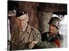 THE DIRTY DOZEN, 1967 directed by ROBERT ALDRICH Robert Ryan and Charles Bronson (photo)-null-Stretched Canvas