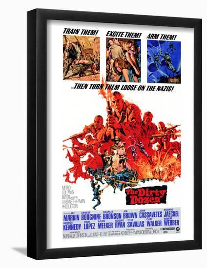 The Dirty Dozen, 1967-null-Framed Poster