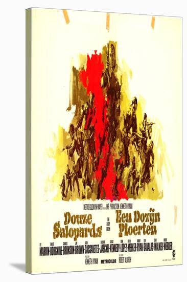 The Dirty Dozen, Belgian Movie Poster, 1967-null-Stretched Canvas
