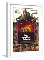 The Dirty Dozen, German Movie Poster, 1967-null-Framed Art Print