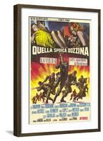 The Dirty Dozen, Italian Movie Poster, 1967-null-Framed Art Print