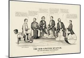 The Dis-United States Political Cartoon Art Print Poster-null-Mounted Poster