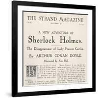 The Disappearance of Lady Frances Carfax Title Page of the Strand Magazine-null-Framed Art Print