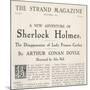 The Disappearance of Lady Frances Carfax Title Page of the Strand Magazine-null-Mounted Art Print