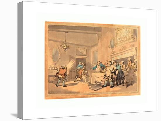 The Disappointed Epicures, 1787, Hand-Colored Etching, Rosenwald Collection-Thomas Rowlandson-Stretched Canvas
