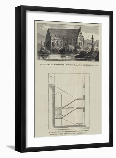 The Disaster at Sunderland-null-Framed Giclee Print