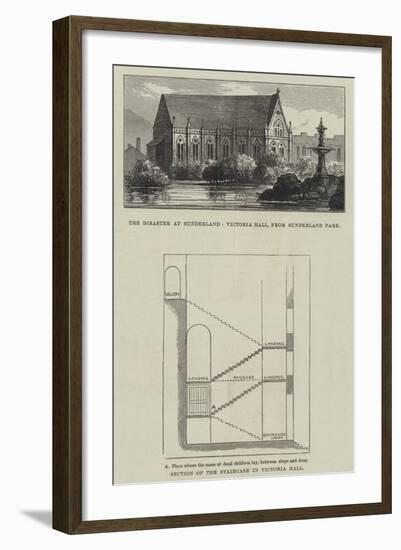 The Disaster at Sunderland-null-Framed Giclee Print