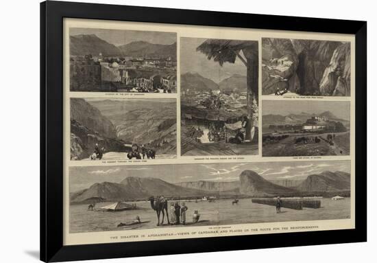 The Disaster in Afghanistan, Views of Candahar and Places on the Route for the Reinforcements-John Charles Dollman-Framed Giclee Print