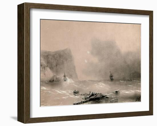 The Disaster of the British Fleet Off the Coast of Balaclava on November 14th, 1854-Ivan Konstantinovich Aivazovsky-Framed Giclee Print