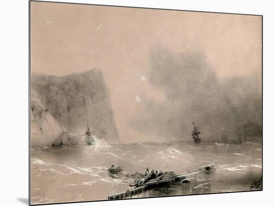 The Disaster of the British Fleet Off the Coast of Balaclava on November 14th, 1854-Ivan Konstantinovich Aivazovsky-Mounted Giclee Print