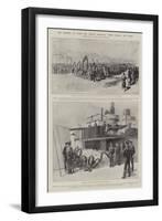 The Disaster on Board the Russian Ironclad Sissoi Veliki Off Crete-Melton Prior-Framed Giclee Print