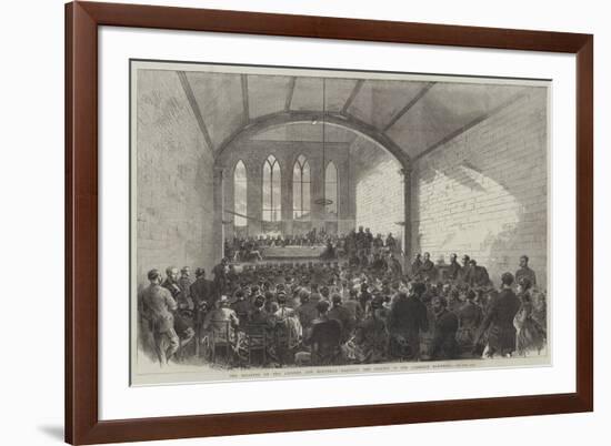 The Disaster on the Chester and Holyhead Railway, the Inquest in the Abergele Townhall-null-Framed Giclee Print