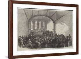 The Disaster on the Chester and Holyhead Railway, the Inquest in the Abergele Townhall-null-Framed Giclee Print