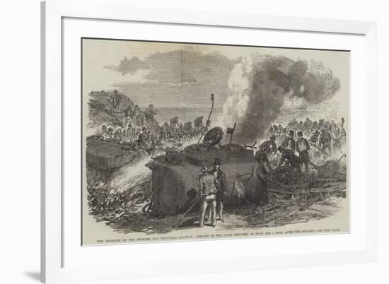 The Disaster on the Chester and Holyhead Railway-null-Framed Giclee Print