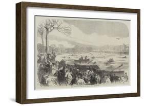 The Disaster on the Ice in Regent's Park-Charles Robinson-Framed Giclee Print