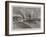 The Disaster to a French Atlantic Liner, La Bourgogne Leaving Havre-null-Framed Giclee Print