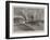 The Disaster to a French Atlantic Liner, La Bourgogne Leaving Havre-null-Framed Giclee Print