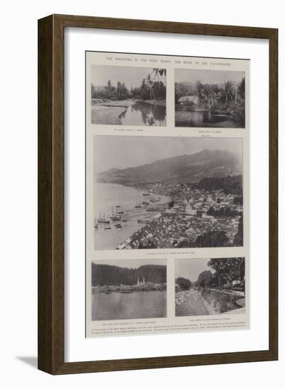 The Disasters in the West Indies, the Scene of the Catastrophe-null-Framed Giclee Print