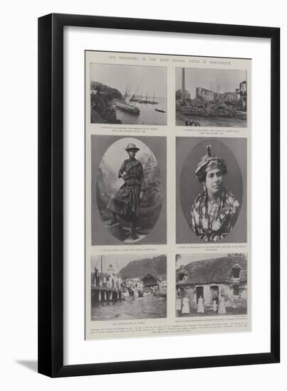 The Disasters in the West Indies, Views in Martinique-null-Framed Premium Giclee Print