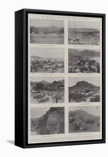 The Disasters in the West Indies, Views in St Vincent-null-Framed Stretched Canvas