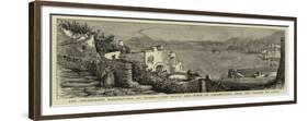 The Disastrous Earthquake at Ischia, the Beach and Town of Casamicciola from the Village of Lacco-null-Framed Giclee Print