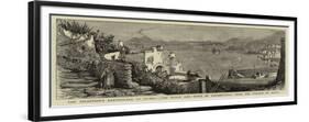 The Disastrous Earthquake at Ischia, the Beach and Town of Casamicciola from the Village of Lacco-null-Framed Giclee Print