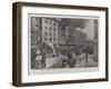 The Disastrous Fire in the City, 9 June, No 67, Queen Victoria Street During the Outbreak-Henry Charles Seppings Wright-Framed Giclee Print