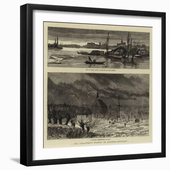The Disastrous Floods in Austria, Hungary-null-Framed Giclee Print