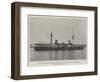 The Discarding of Obsolete War-Ships, the Battle-Ship Inflexible, Shortly to Be Sold-null-Framed Giclee Print