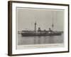 The Discarding of Obsolete War-Ships, the Battle-Ship Inflexible, Shortly to Be Sold-null-Framed Giclee Print