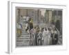 The Disciples Admire the Buildings of the Temple-James Tissot-Framed Giclee Print